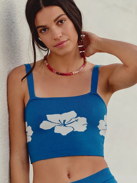 Celandine Tops - CELANDINE Anthropologie Square Neck Tank